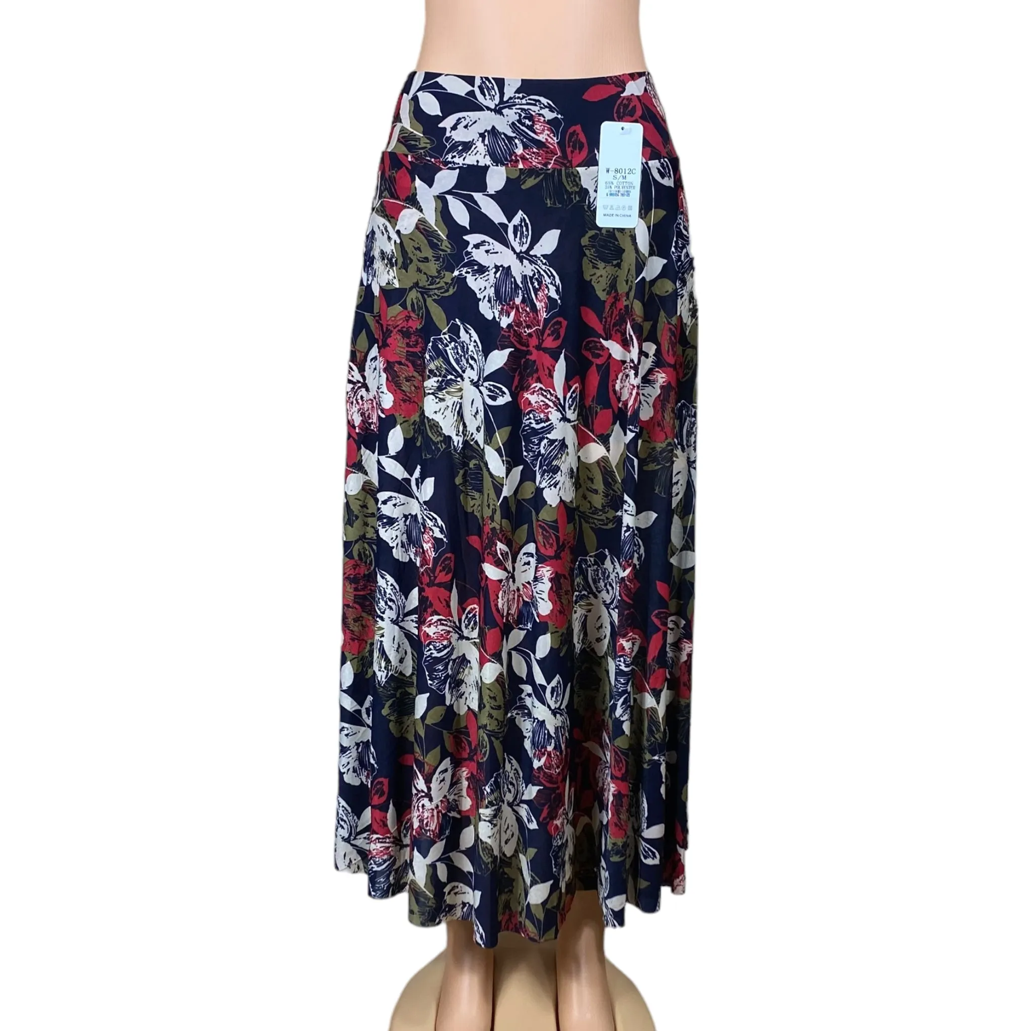 Women's Beach, Long, High waist, Midi Skirt with Short Inside