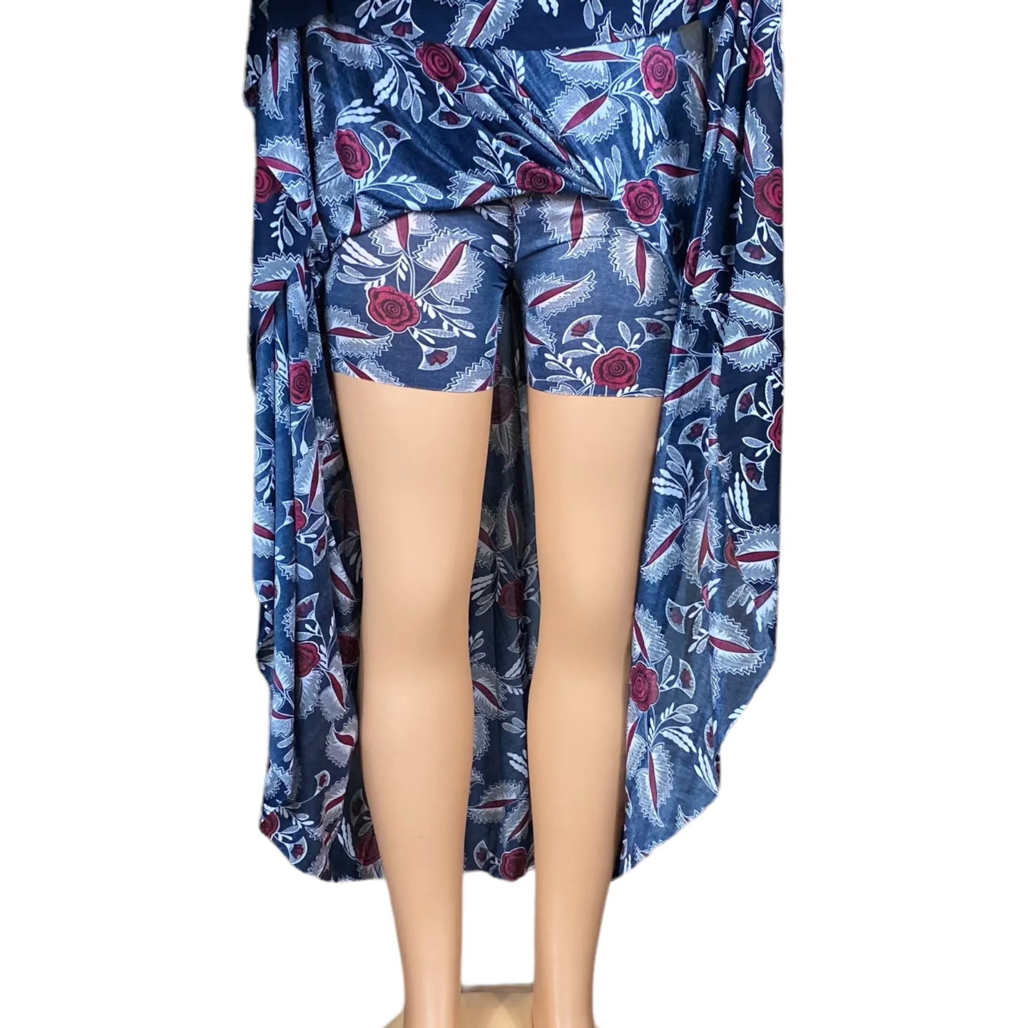 Women's Beach, Long, High waist, Midi Skirt with Short Inside