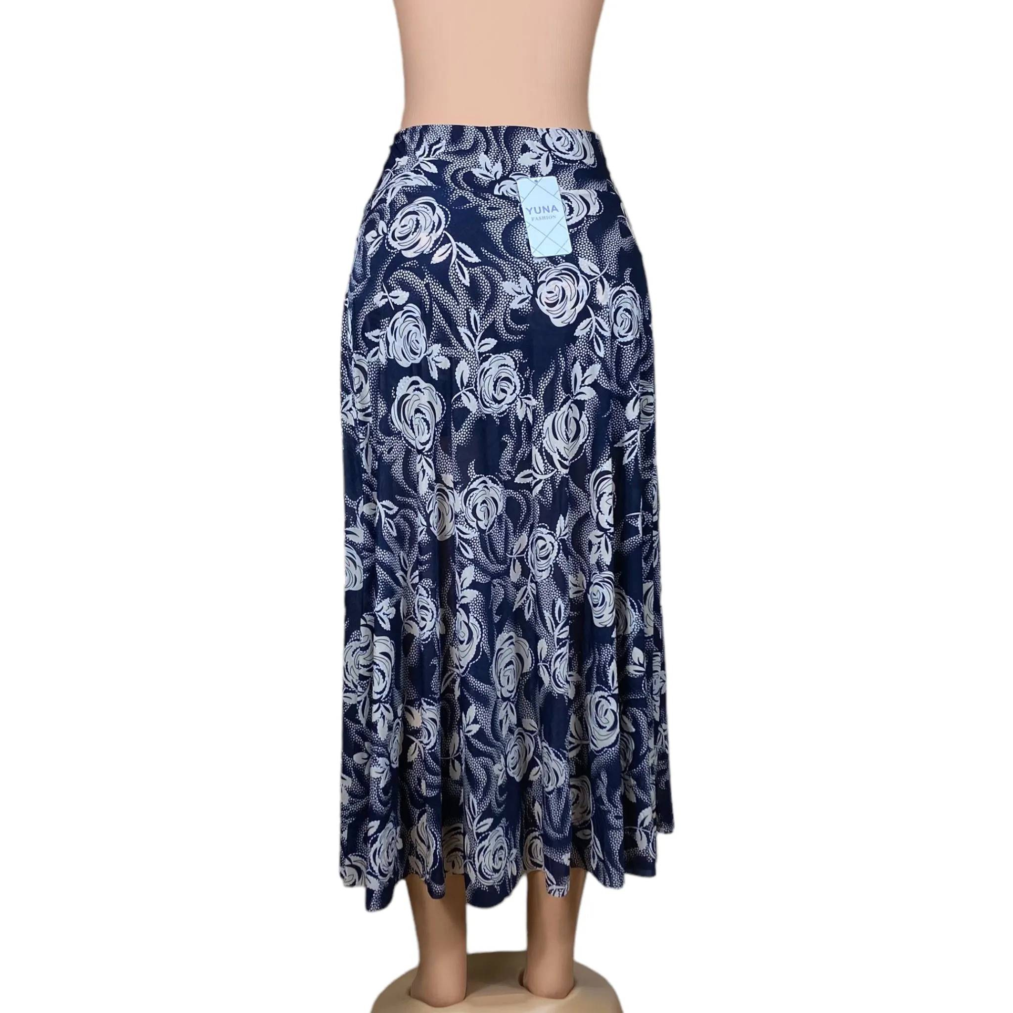 Women's Beach, Long, High waist, Midi Skirt with Short Inside