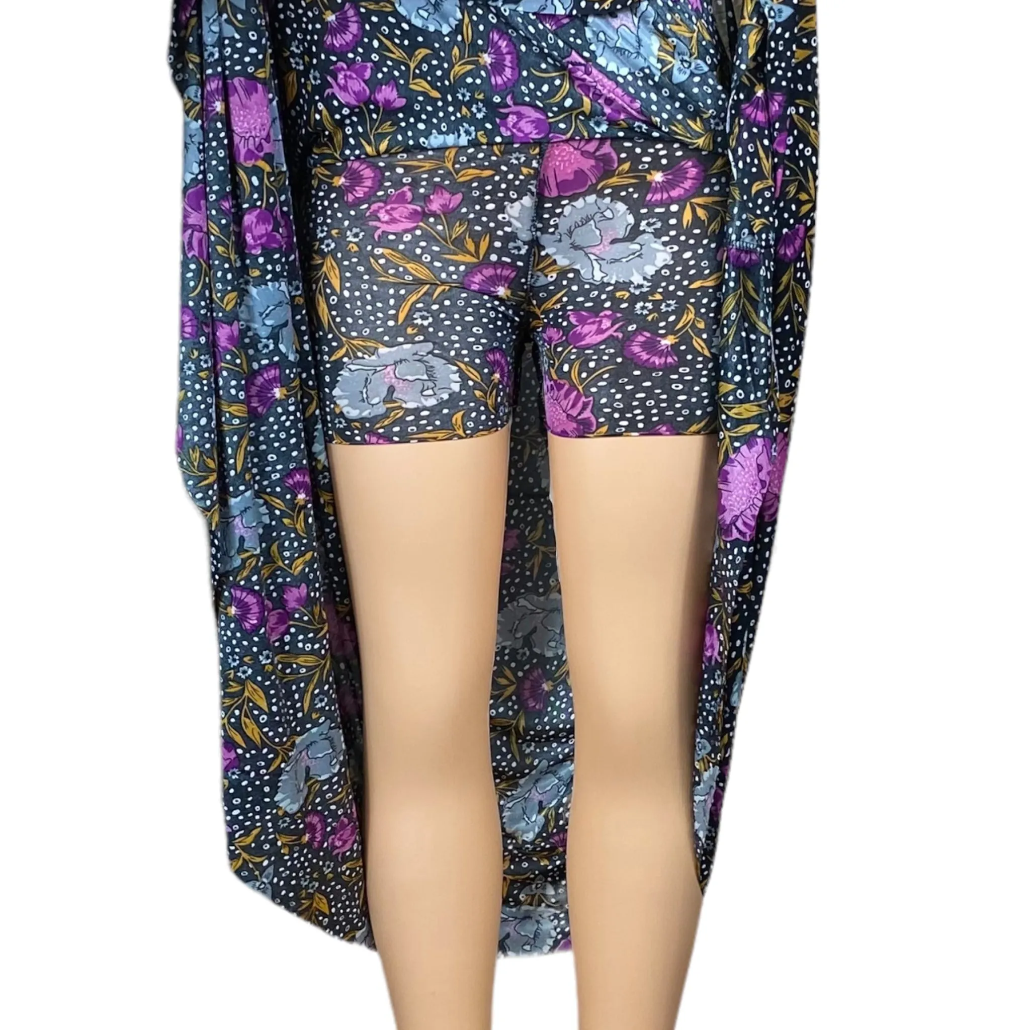 Women's Beach, Long, High waist, Midi Skirt with Short Inside