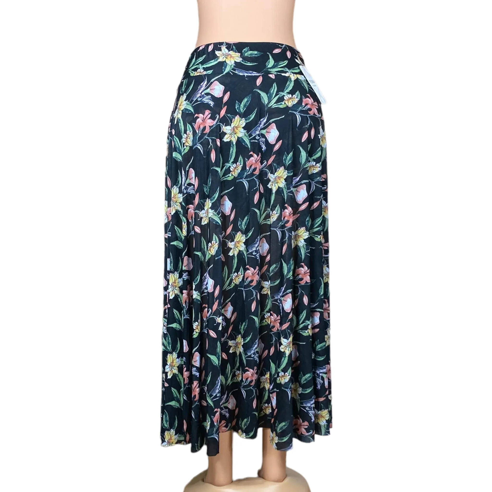 Women's Beach, Long, High waist, Midi Skirt with Short Inside