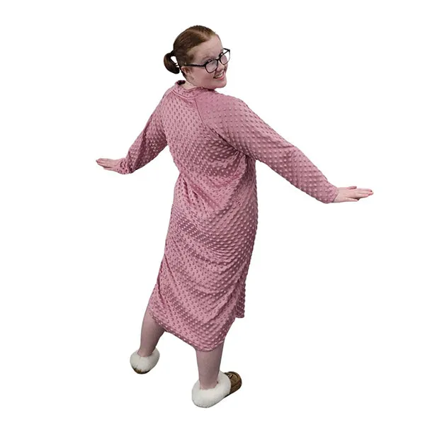 WOMEN'S NIGHTGOWN WHISPER BUBBLE DUSTY ROSE