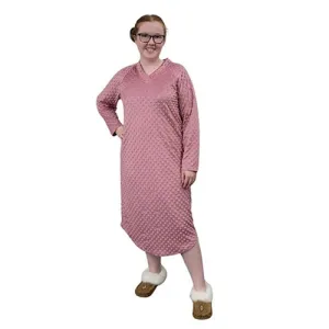 WOMEN'S NIGHTGOWN WHISPER BUBBLE DUSTY ROSE