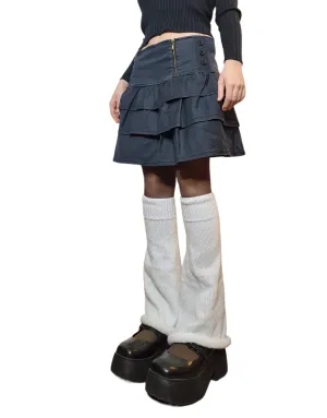 Y2k downtown ruffled skirt