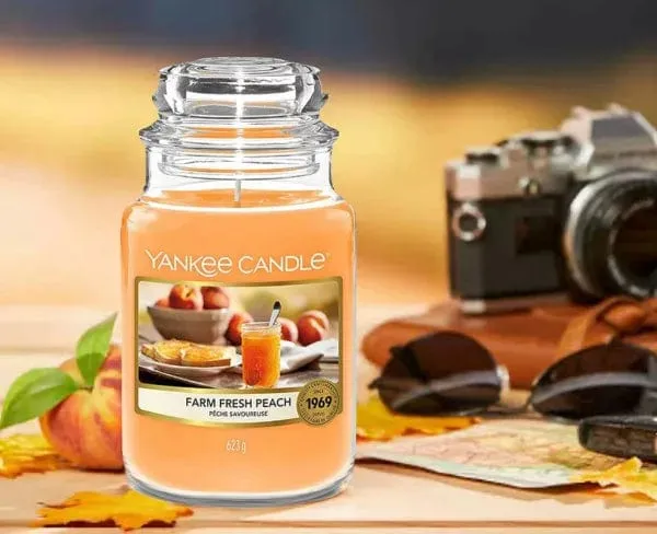Yankee Candle Classic Large Jar Farm Fresh Peach 623g