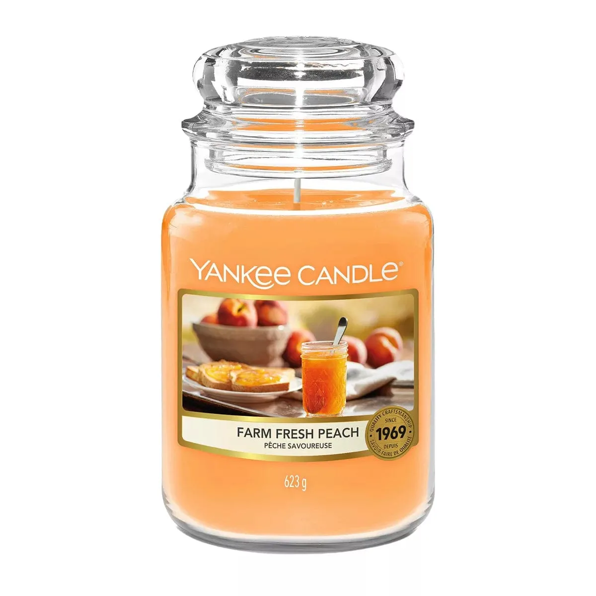 Yankee Candle Classic Large Jar Farm Fresh Peach 623g