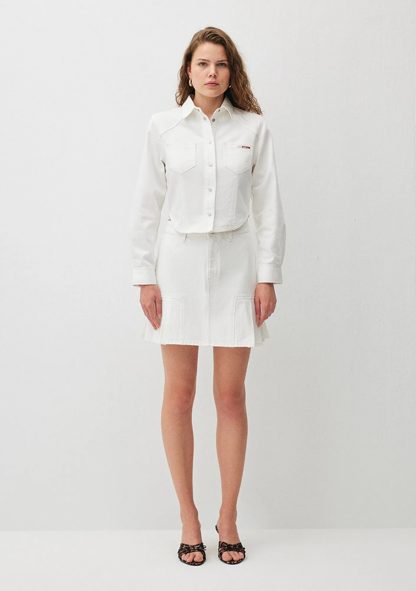 Yuna Off White Denim  Jean Skirt
