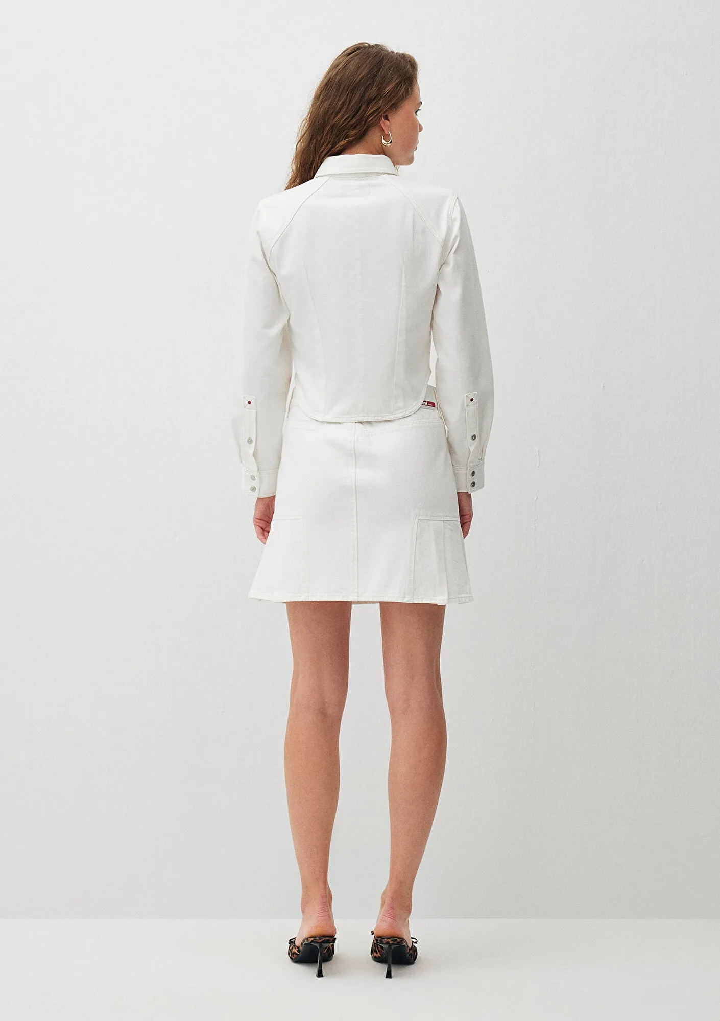 Yuna Off White Denim  Jean Skirt