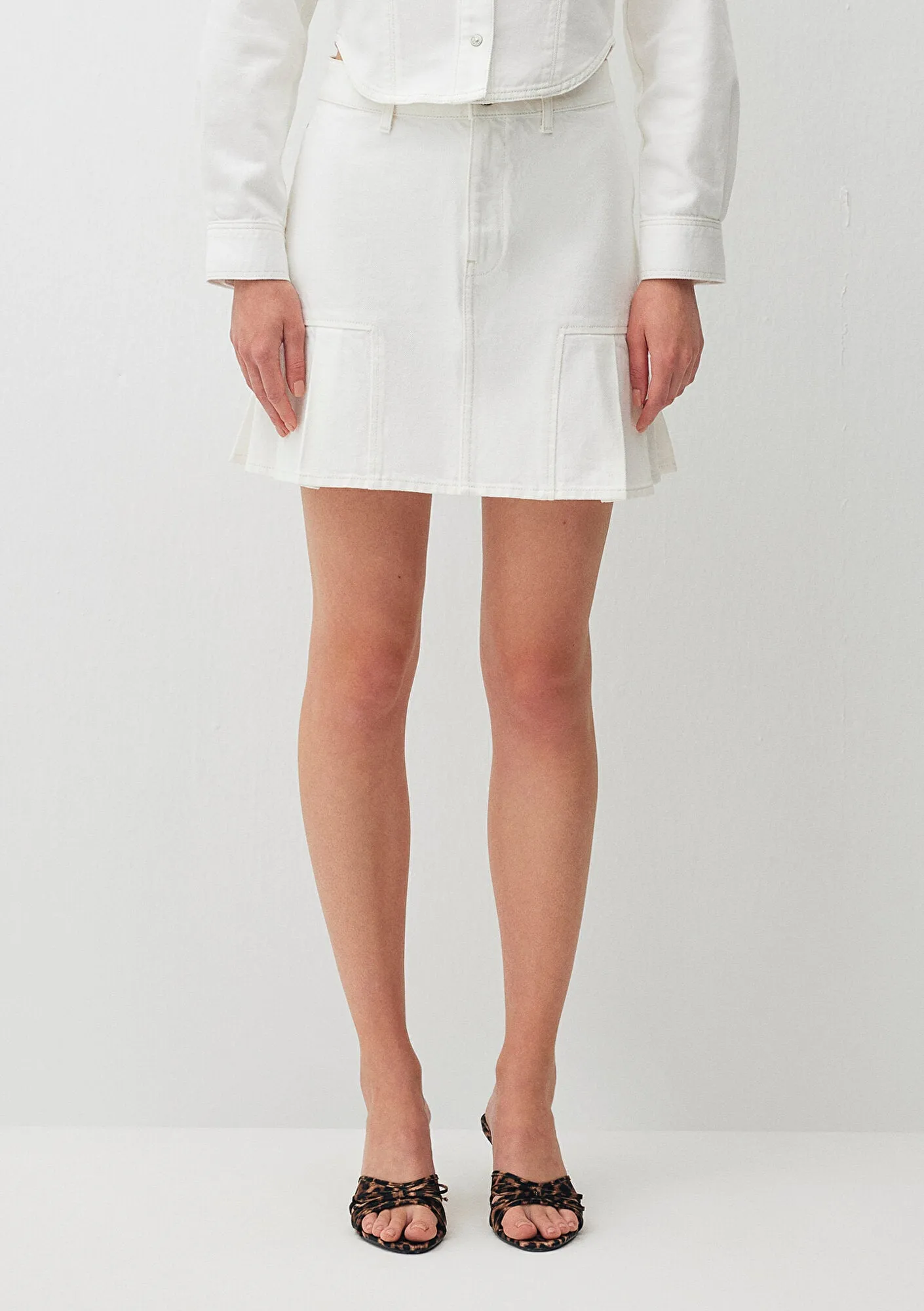 Yuna Off White Denim  Jean Skirt