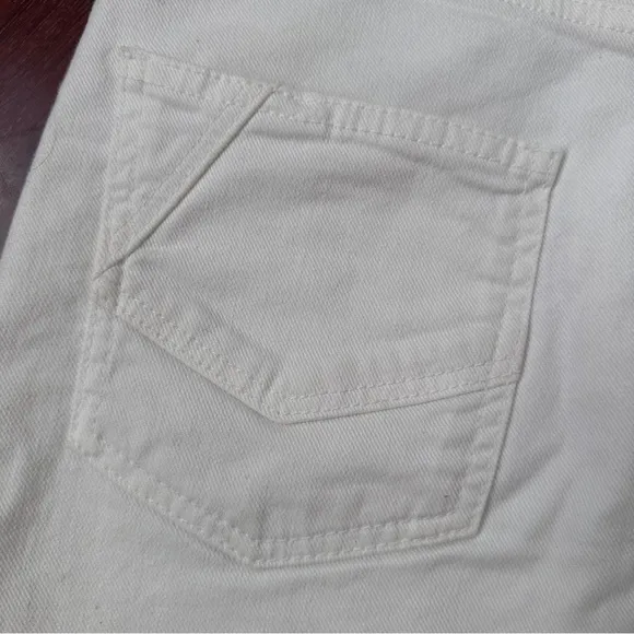 Zadig &amp; Voltaire | Juicy Denim Mini Skirt Button Fly Embroidered Blanc | Size XS