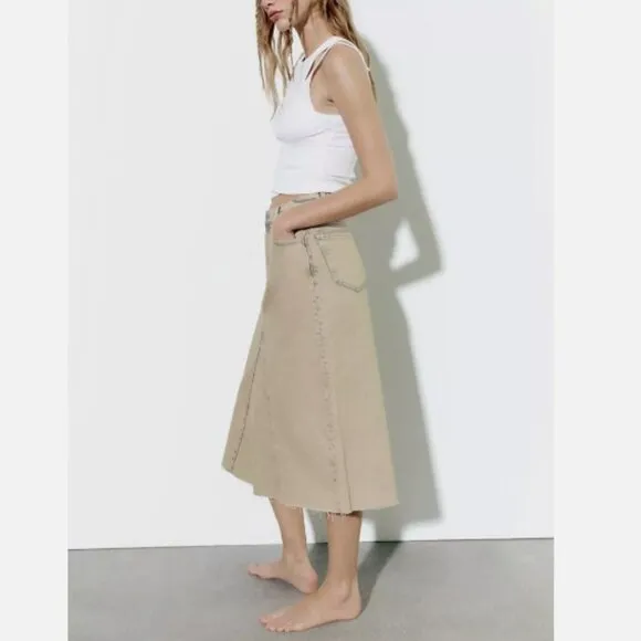 Zara TRF Overdyed Skirt