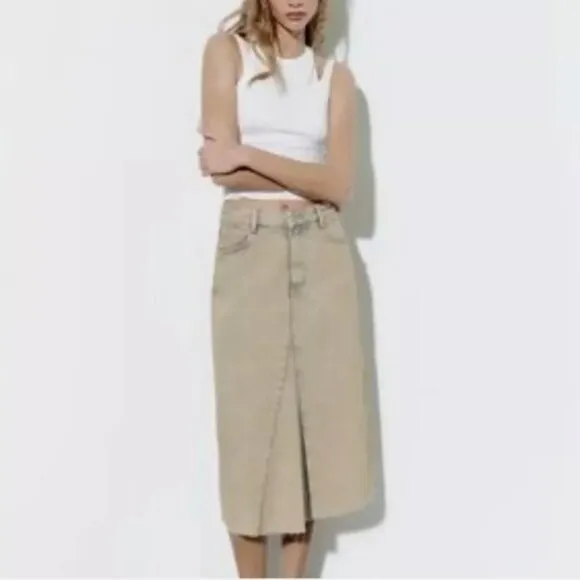 Zara TRF Overdyed Skirt