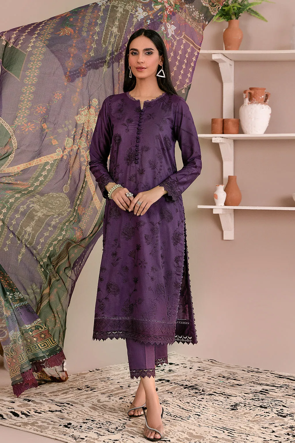 ZEA 08 LILAH| Zarif Unstitched Lawn | Eid Ul Adha Collection23