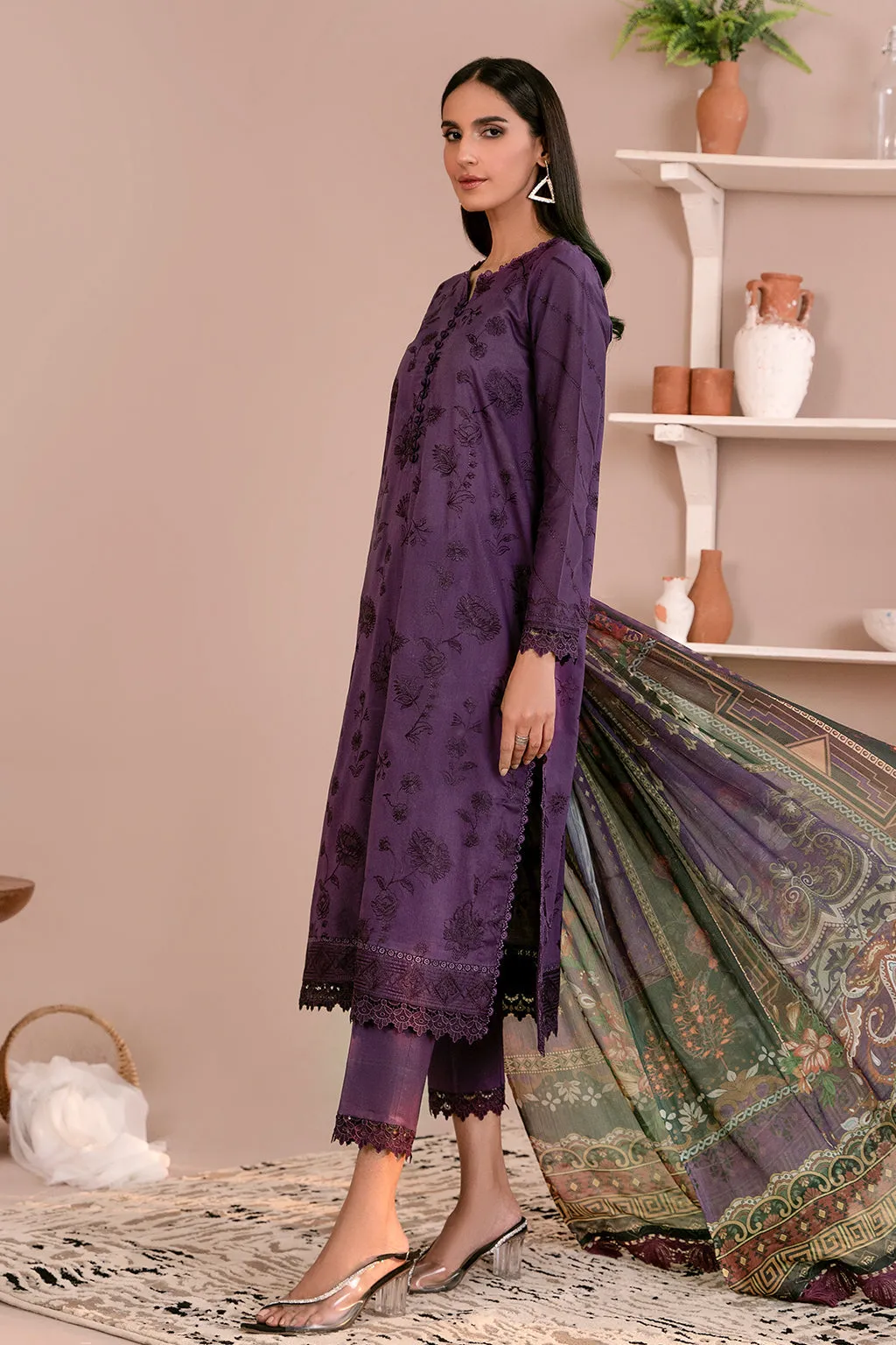 ZEA 08 LILAH| Zarif Unstitched Lawn | Eid Ul Adha Collection23