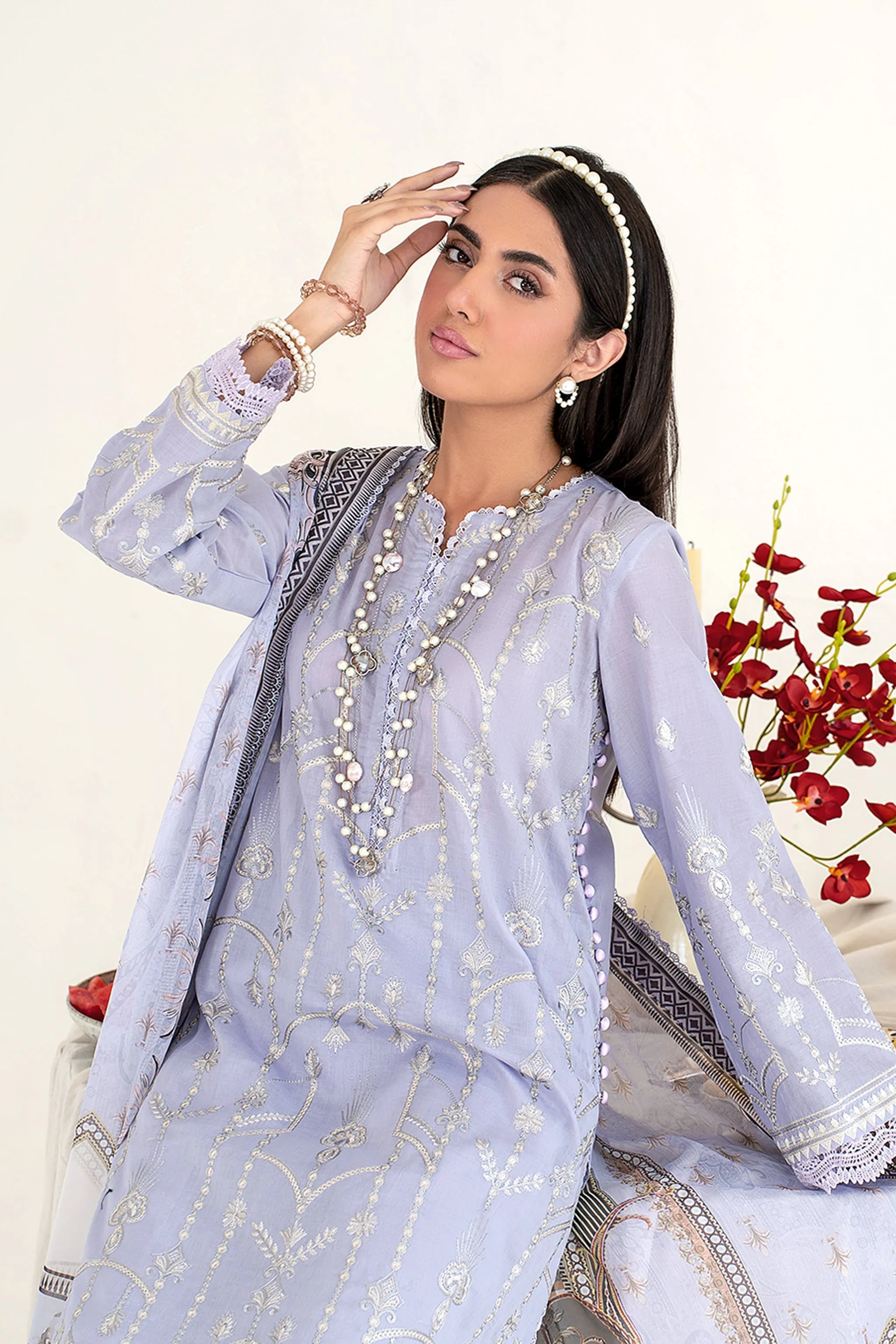 ZEL 06 Water Lily| Zarif Unstitched Lawn | Eid Ul Adha Collection23