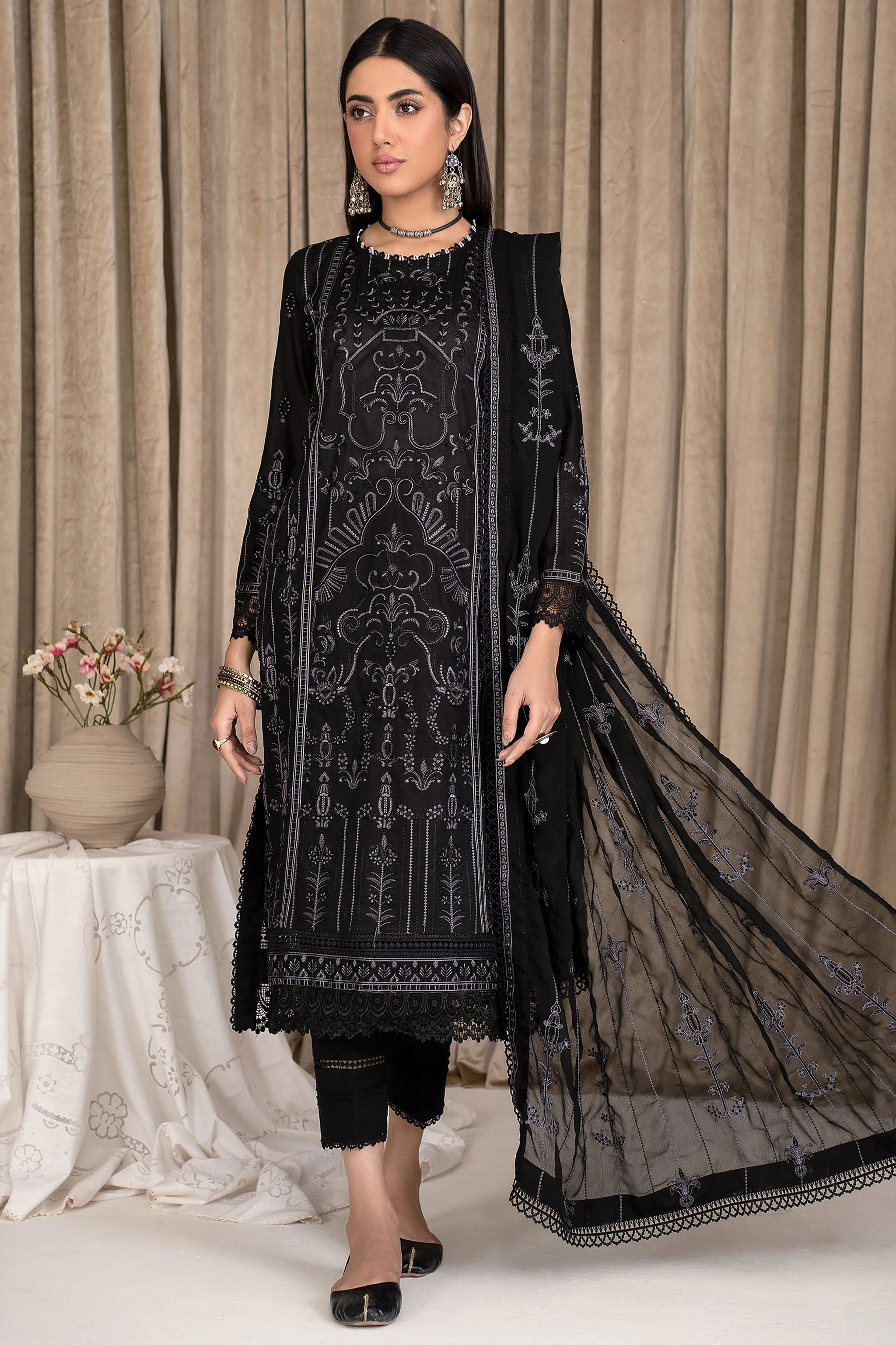 ZEL 10 Dark Aura | Zarif Unstitched Lawn | Eid Ul Adha Collection23